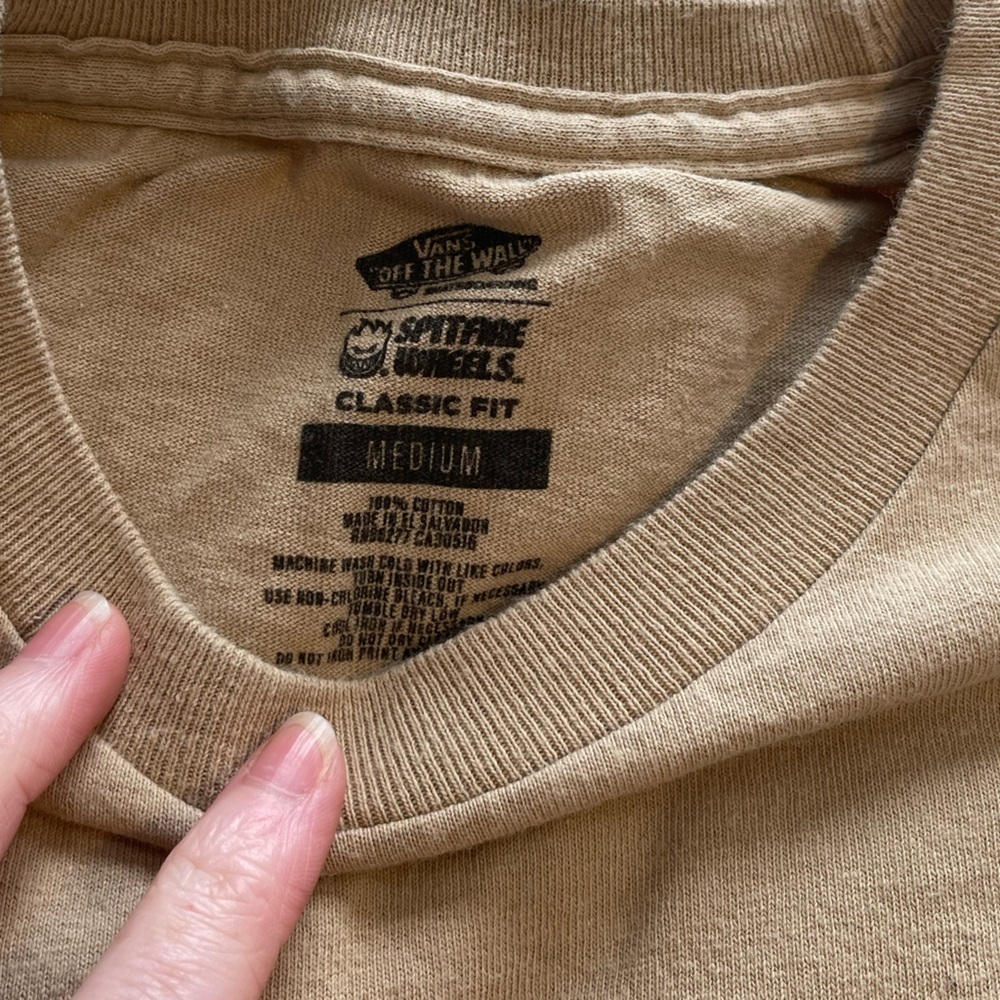 Vans Men's Tan Graphic Tee - Picture 3 of 8